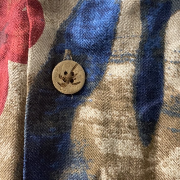 Caribbean 93% Silk Button Shirt - Picture 3 of 5